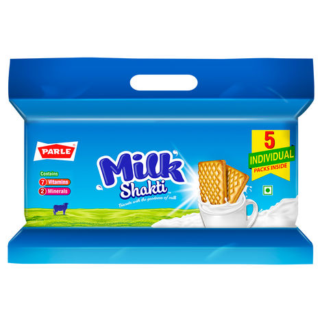 Parle Shakti Milk Glucose Biscuits | Cholesterol-free and Trans Fat-free