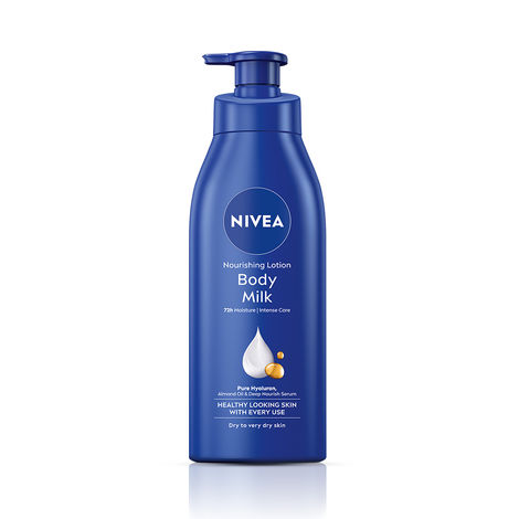 NIVEA Nourishing Body Lotion Body Milk|48 H Moisturization|2X Almond Oil|For Very Dry Skin