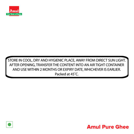 Amul Pure Ghee | Carton