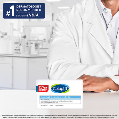 Cetaphil Cleansing Moisturizing Syndet Bar