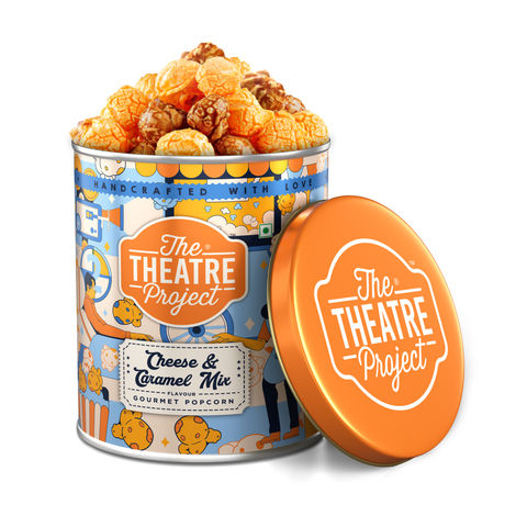 The Theatre Project Popcorn Tins - Cheese And Caramel Mix