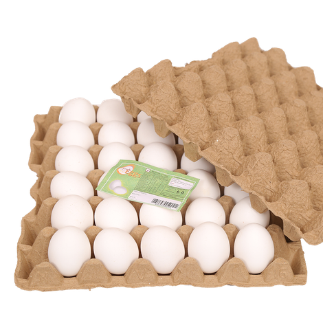 Fresh White Eggs