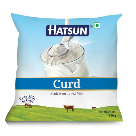 Hatsun Curd Pouch (500g) & Dr. Brand Mishri Dana (200g) Panchamrit Combo