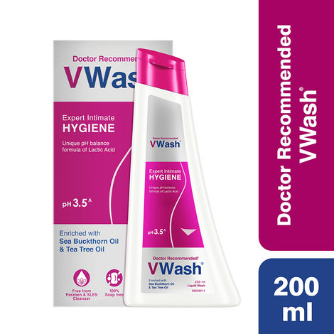 Vwash Plus Expert Intimate Hygiene Wash for Women With pH 3.5