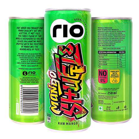 RIO Raw Mango Bubbly Fruit Drink Can