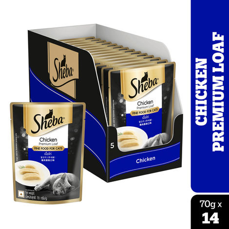 Sheba Fine Adult Chicken Premium Loaf Wet Cat Food