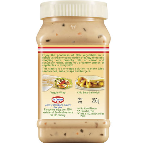 Dr. Oetker FunFoods Veg Cucumber & Carrot Sandwich Spread