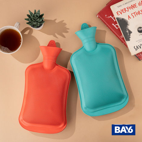 BAY6 Hot Water Bag For Pain Relief, 2L, Assorted Color