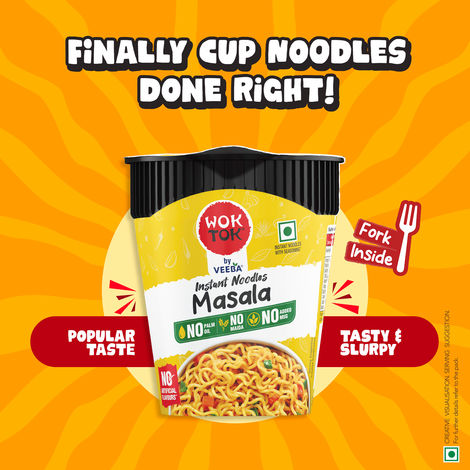 Wok Tok by Veeba Instant Cup Noodles Masala