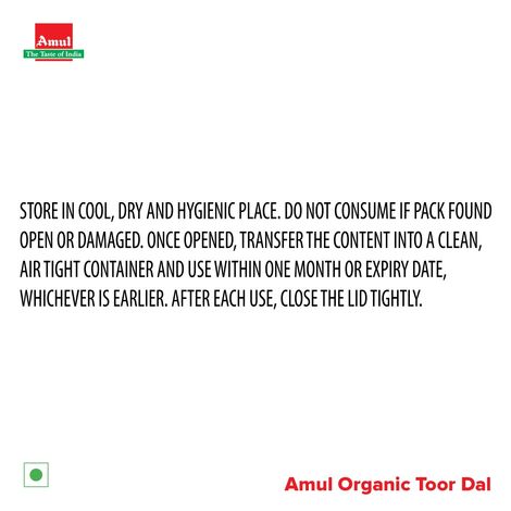 Amul Organic Toor Dal