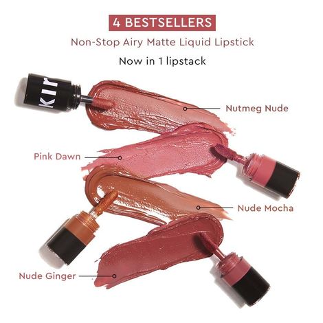 Kiro Four Play Non-Stop Airy Matte Liquid Lip - Ultimate Quad