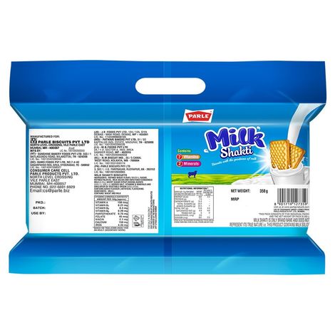 Parle Shakti Milk Glucose Biscuits | Cholesterol-free and Trans Fat-free