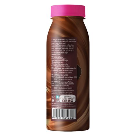 Baskin Robbins Dark Chocolate Milkshake