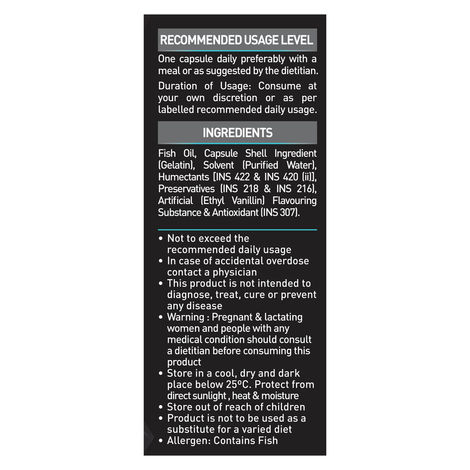 MuscleBlaze Omega 3 Fish Oil (60 Capsules)