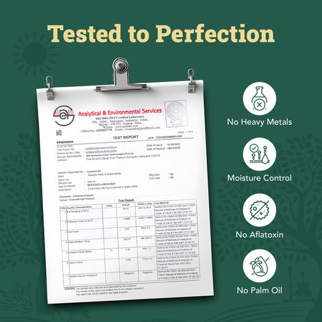 Anveshan Coconut Wood Cold Pressed Oil (Nariyal Oil)