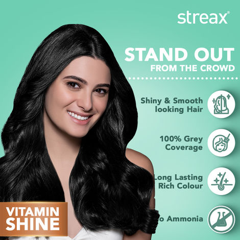 Streax Cream Hair Colour Natural Black