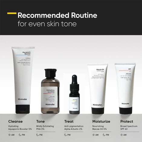 Minimalist Alpha Arbutin Face Serum With Hyaluronic Acid 2%