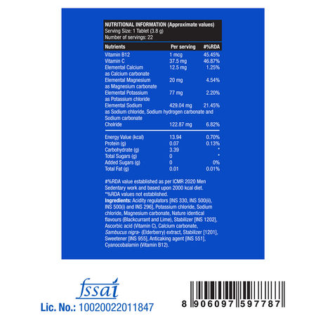 Fast&Up Reload Zero Sugar Energy Drink for Hydration - Ice Current Flavour