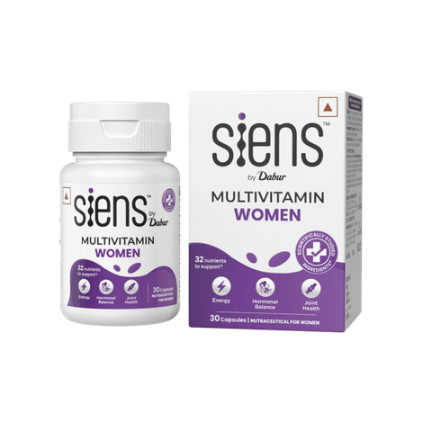 Siens By Dabur Multivitamin For Women, 32 Nutrients To Support Overall Health 30 Capsules