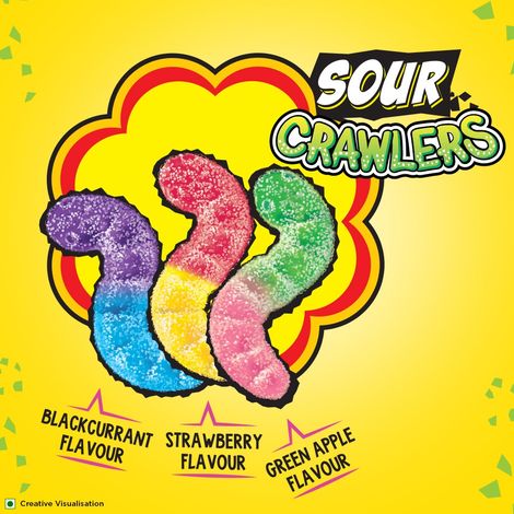 Chupa Chups Assorted Flavour Crawlers, Jelly