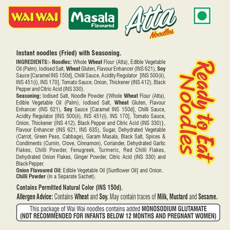Wai Wai Atta Ndls 5In1 Veg