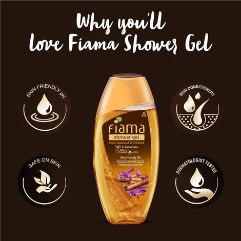 Fiama Shower Gel Bodywash Golden Sandalwood Oil And Patchouli Bottle