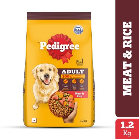 Pedigree Adult Meat & Rice Dry Dog Food