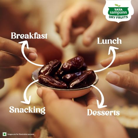 Tata Sampann Premium Kalmi Dates Rich In Fibre Naturally Sweet Naturally Low-Fat Food
