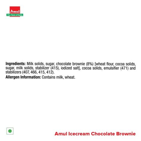 Amul Chocolate Brownie Ice Cream