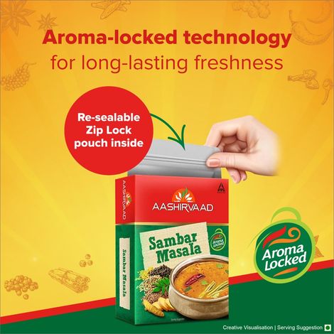 Aashirvaad Sambar Masala | Blended Spice for Authentic Taste and Colour