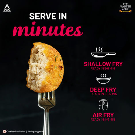 ITC Master Chef Desi Style Chicken Patty | Goodness of Protein | No Added Preservatives | 6 pieces