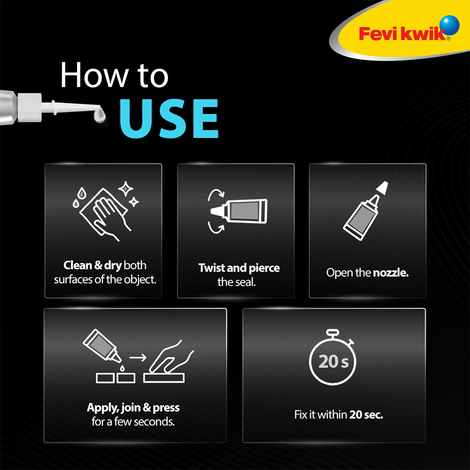 Fevikwik Advanced 3G Instant Glue For Repair | Water-Proof Glue| Shock Proof | Long Lasting Bonds