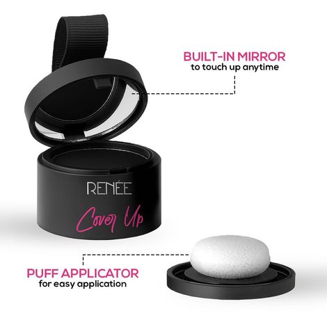 Renee Cover Up Hair Powder- Black
