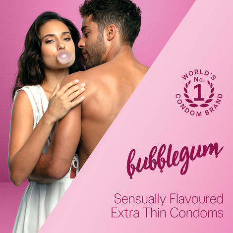 Durex Extra Thin Bubblegum Flavoured Condoms