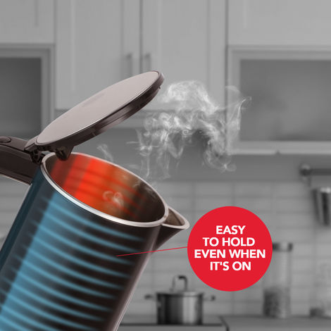 Sharp Electric Kettle 1.5 L EKJ-15DN-B | Glossy Black | Double Layered Stainless Steel Protection