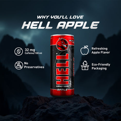 HELL Energy Drink Apple Flavoured Drink