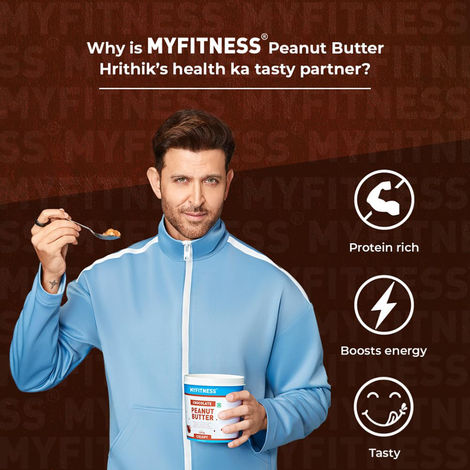 MyFitness High Protein Dark Chocolate Peanut Butter Crunchy Spread