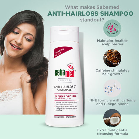 Sebamed Anti- Hairloss Shampoo | pH 5.5 | Reduces Hairloss