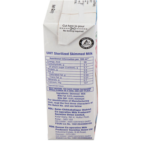 Nandini Goodlife Slim Skimmed Milk UHT (Tetra Pack Brik)