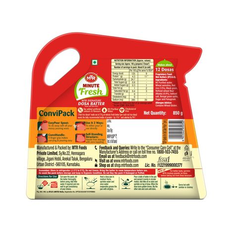 MTR Minute Fresh Red Rice Dosa Batter