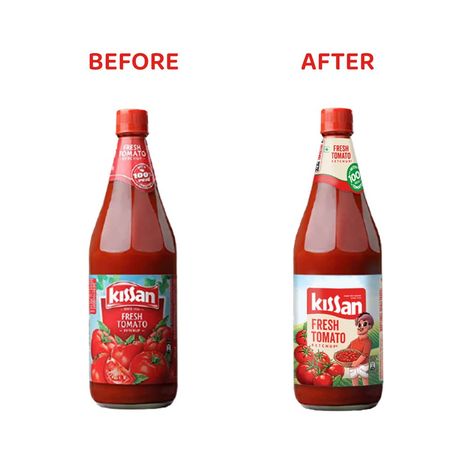 Kissan Fresh Tomato Ketchup Glass Bottle