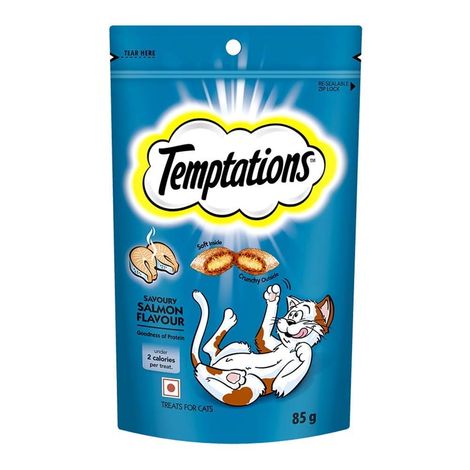 Temptations Adult Savoury Salmon Flavour Cat Treats