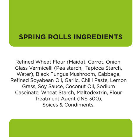 Prasuma Spring Rolls Veg Frozen