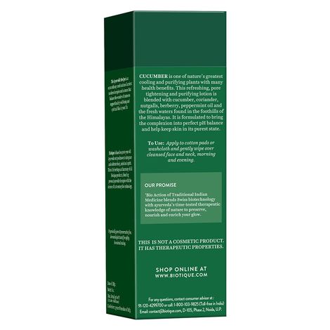 Biotique Cucumber Pore Tightening Refreshing Toner
