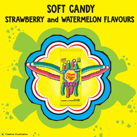 Chupa Chups Assorted Flavour Long Tubes