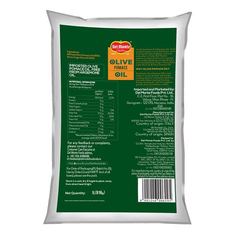 Del Monte Pomace Oil Pouch
