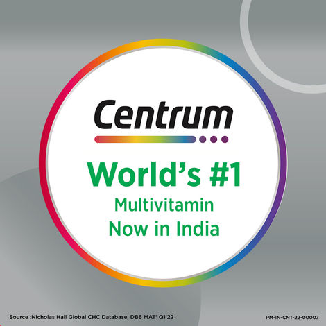 Centrum Adults Multivitamins - Vit. B, D, C & more for Energy, Mobility & Immunity (50 Veg Tablets)