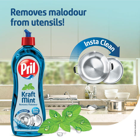 Pril Kraft Mint Dishwash Liquid