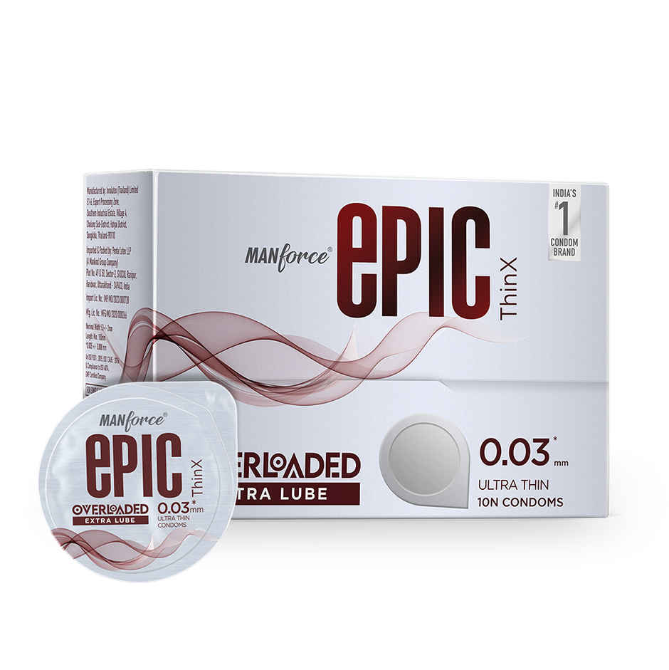 Manforce Epic Thin-X Overloaded Ultra-Thin Extra Lube Condom