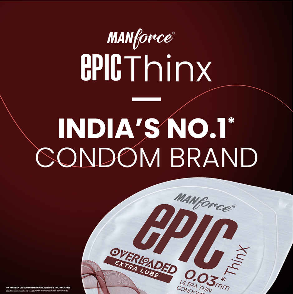 Manforce Epic Thin-X Overloaded Ultra-Thin Extra Lube Condom
